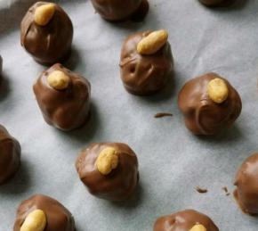 Chocolate-Covered Peanut Butter Balls Photo