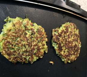 Zucchini Fritters with Lemony Sour Cream Photo