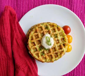 Zucchini Waffles (Green Waffles) Photo