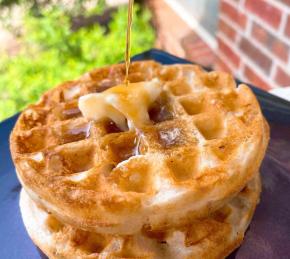 Crispy Eggless Waffles Photo