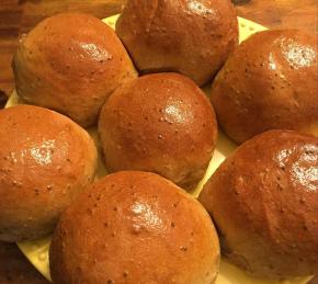 Healthy Whole Wheat Bread Machine Buns Photo