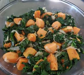 Roasted Yam and Kale Salad Photo