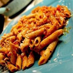 Ziti with Tomato-Pesto Sauce Photo