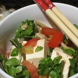 Easy Tofu Salad with Tuna and Watercress Photo