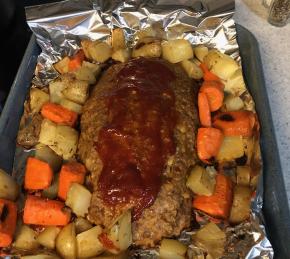 Vegetarian Meatloaf with Vegetables Photo