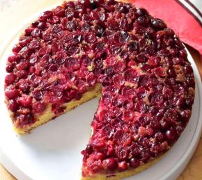 Fresh Cranberry Upside-Down Cake Photo