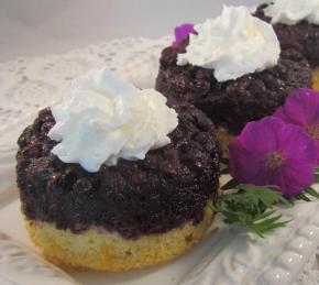 Blueberry Upside-Down Mini Cakes Photo