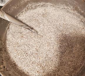 Chia Coconut Pudding with Coconut Milk Photo