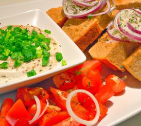 Russian Tomato Salad Bruschetta Photo