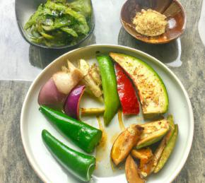 Japanese Eggplant with Thai Basil Photo