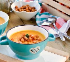 Healthy Carrot Chickpea Soup Photo